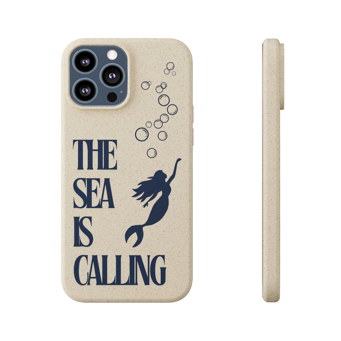 The Sea is Calling Navy Biodegradable Case