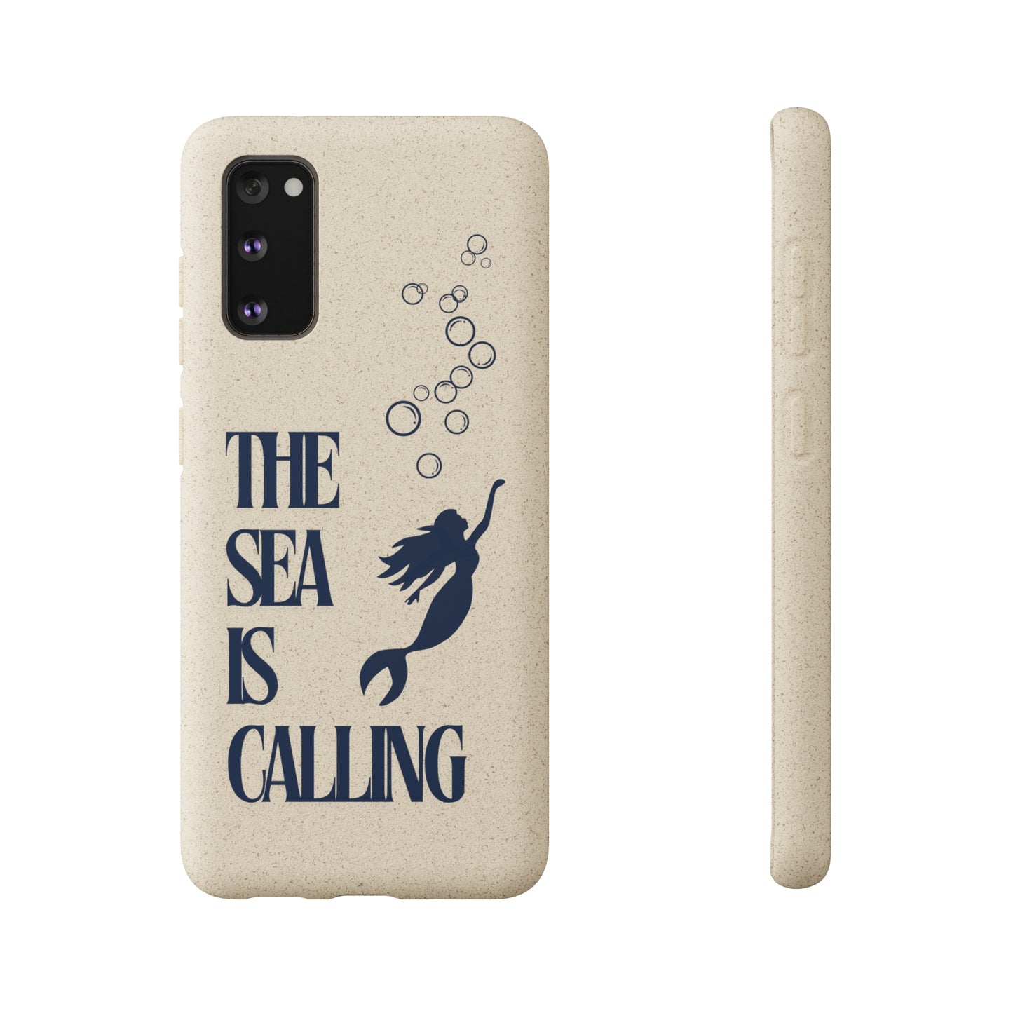 The Sea is Calling Navy Biodegradable Case