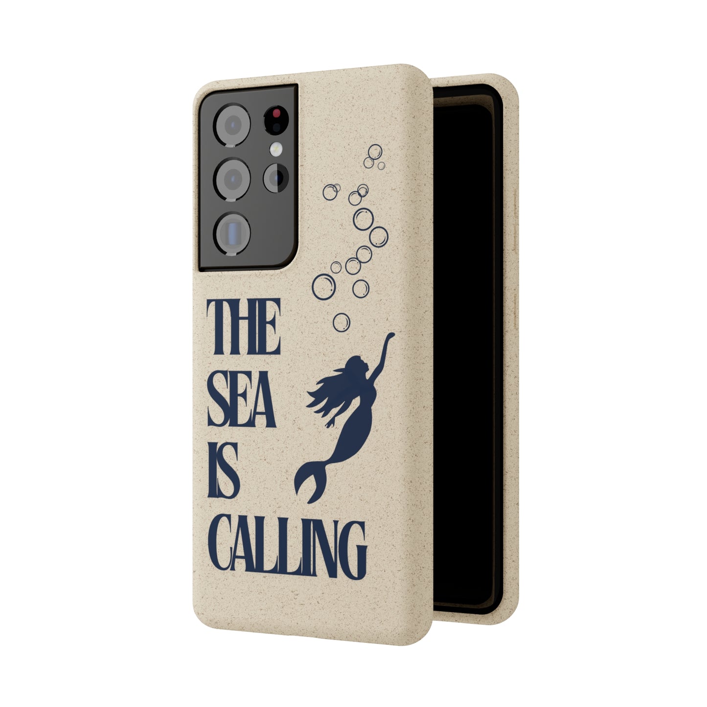 The Sea is Calling Navy Biodegradable Case