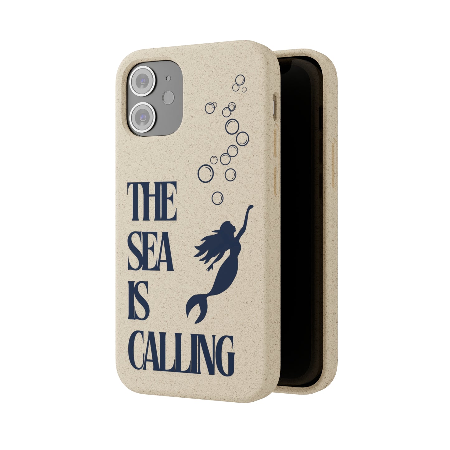 The Sea is Calling Navy Biodegradable Case