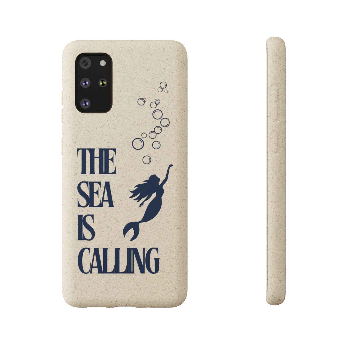 The Sea is Calling Navy Biodegradable Case