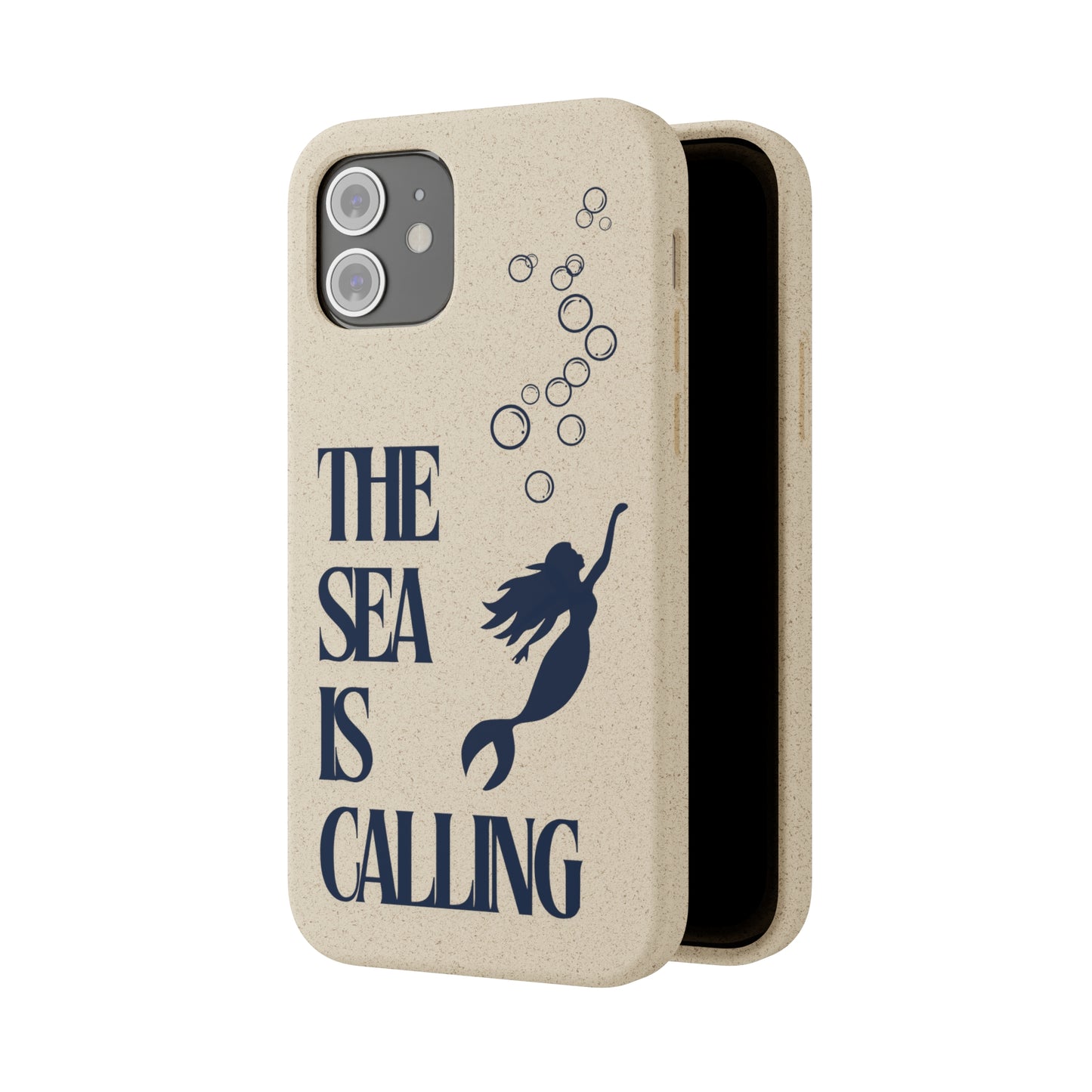 The Sea is Calling Navy Biodegradable Case