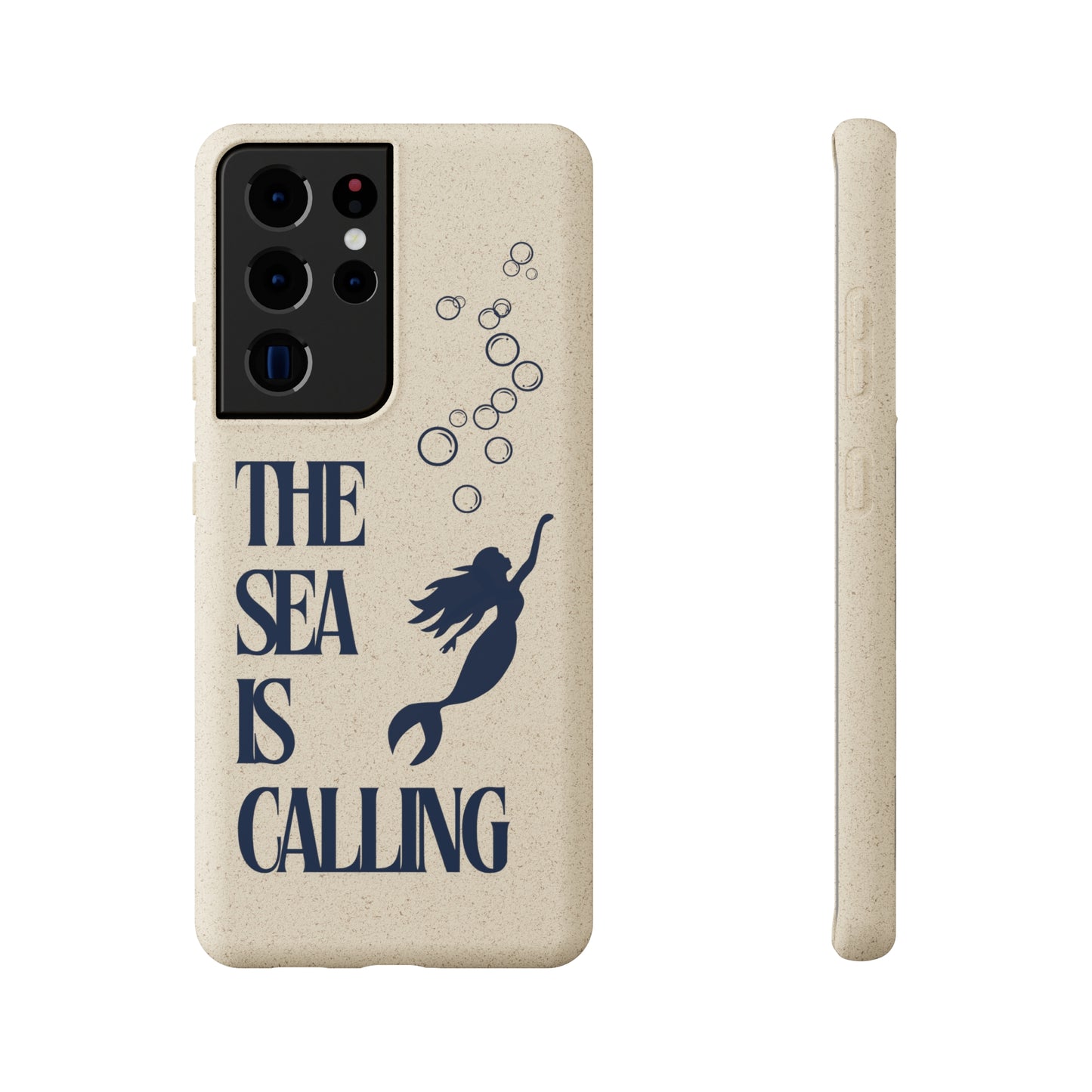 The Sea is Calling Navy Biodegradable Case