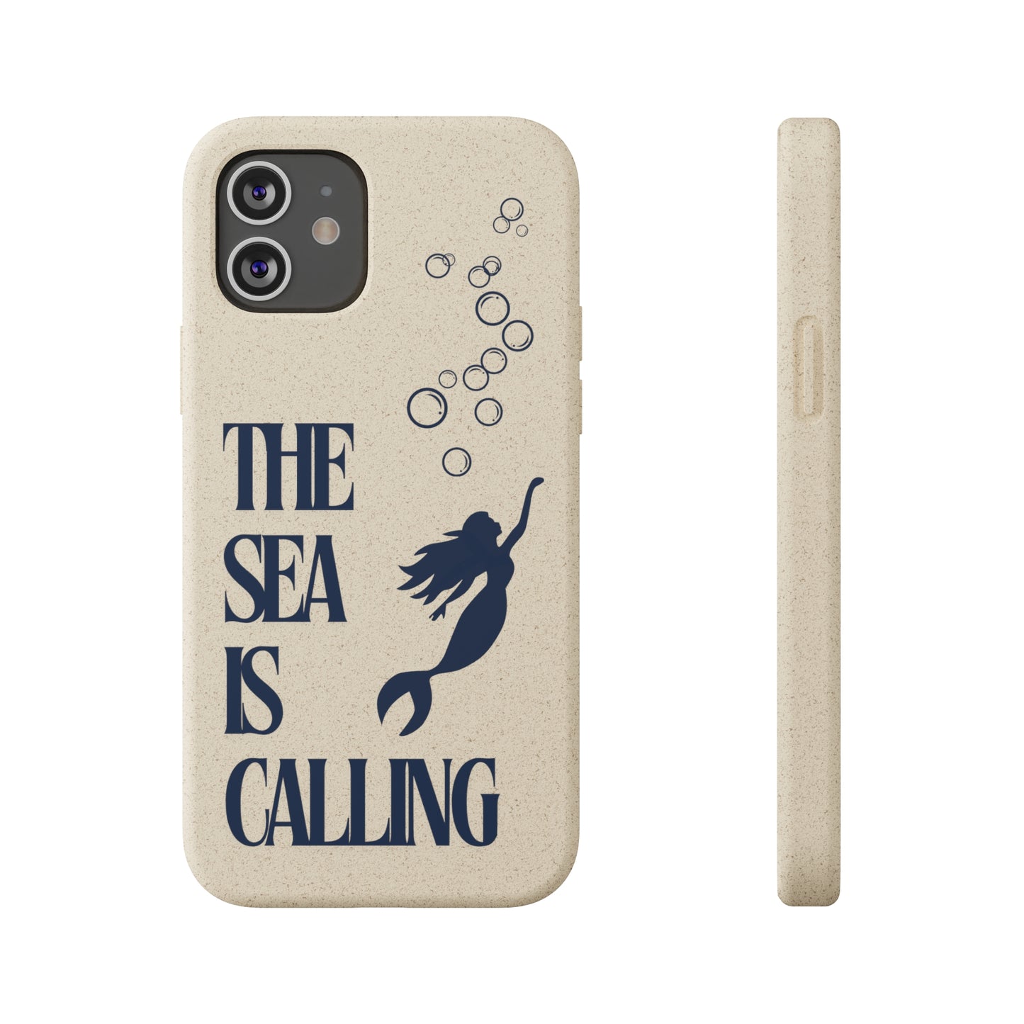 The Sea is Calling Navy Biodegradable Case