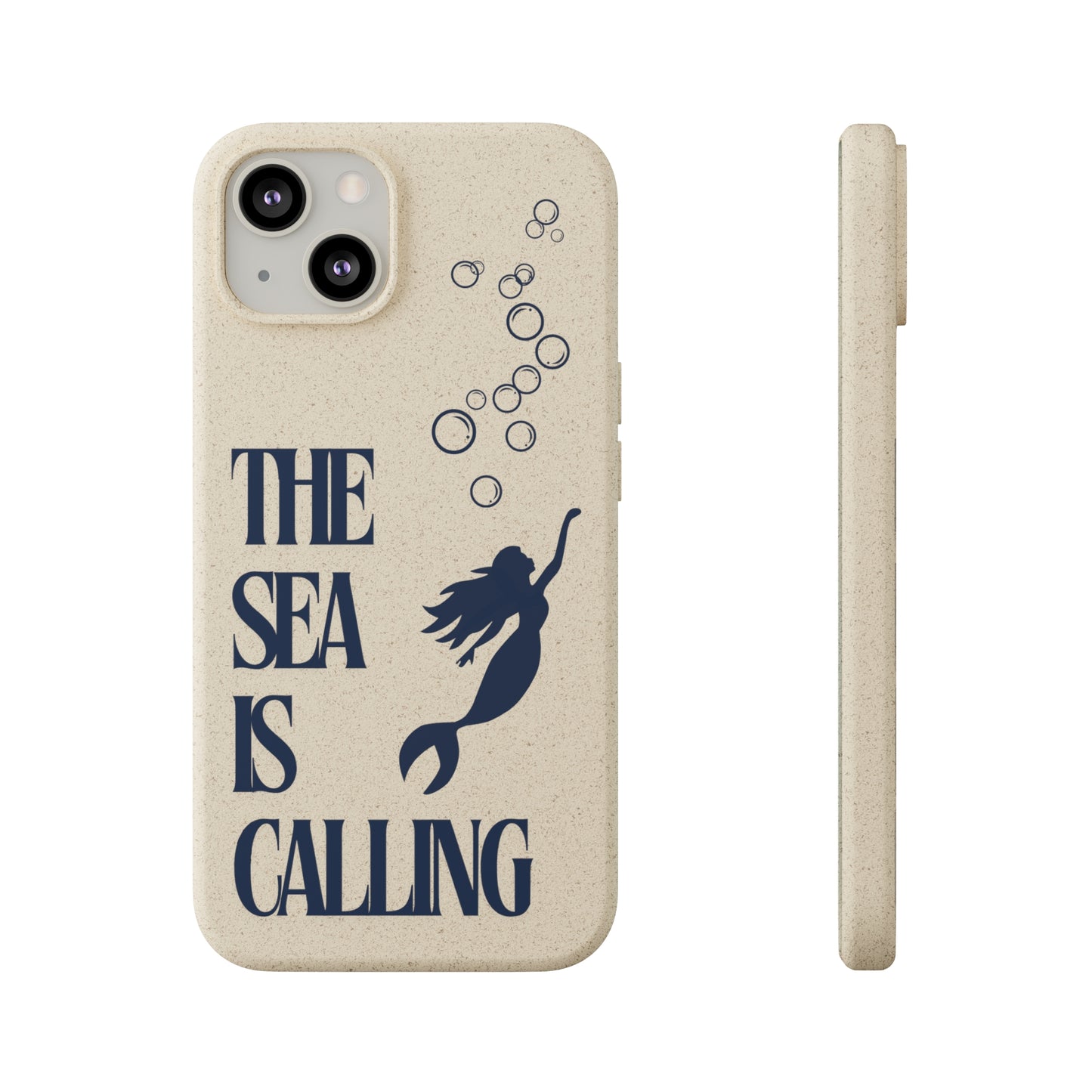 The Sea is Calling Navy Biodegradable Case