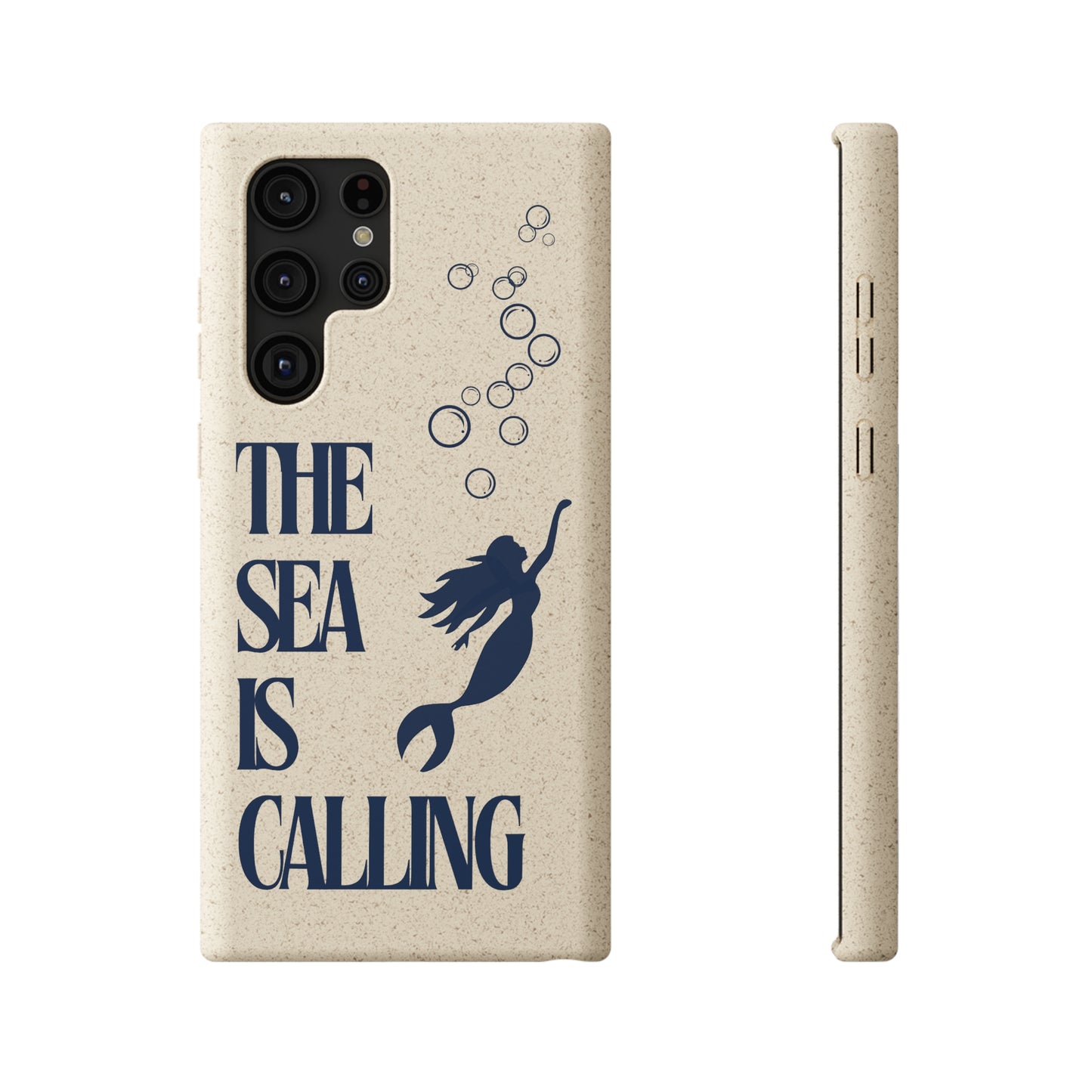 The Sea is Calling Navy Biodegradable Case