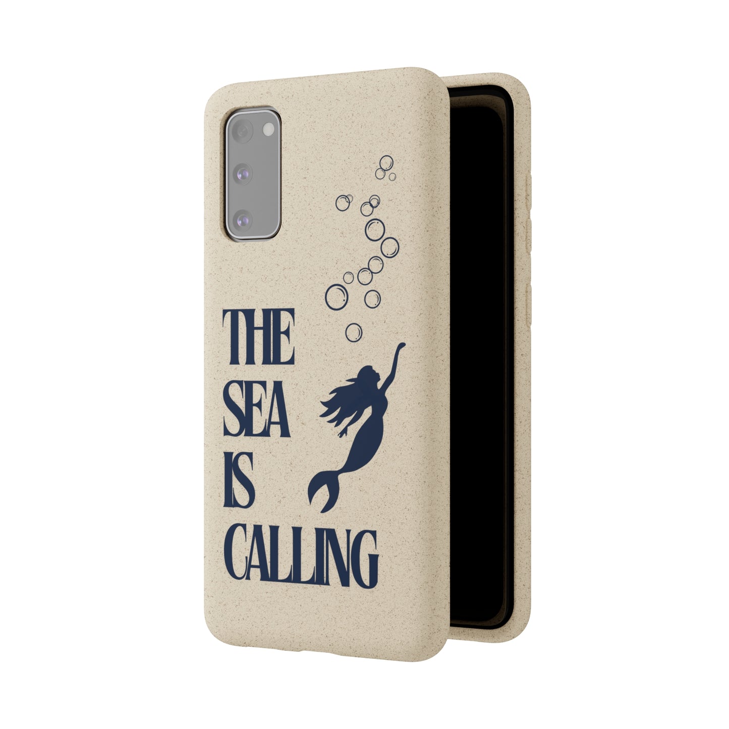 The Sea is Calling Navy Biodegradable Case