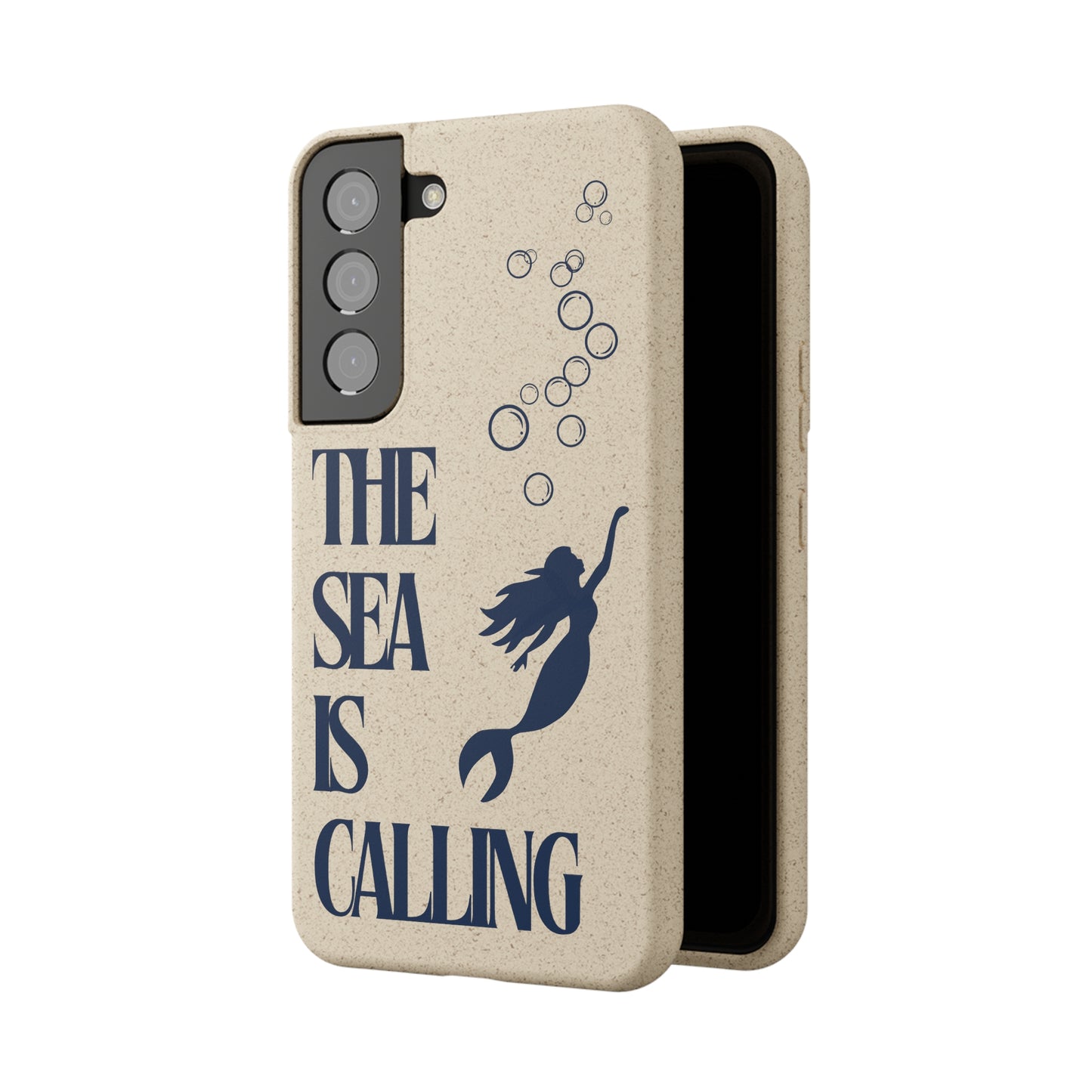 The Sea is Calling Navy Biodegradable Case