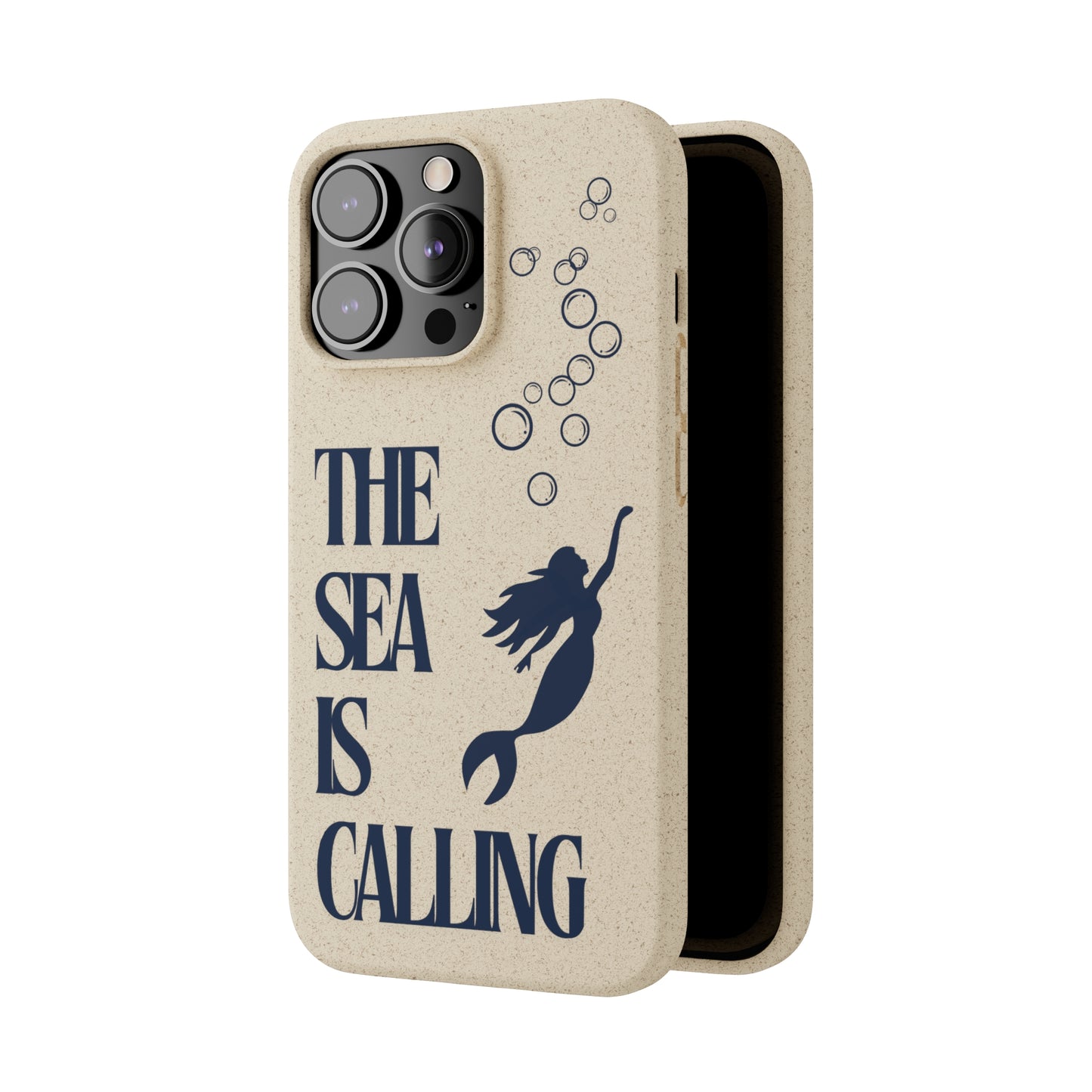 The Sea is Calling Navy Biodegradable Case