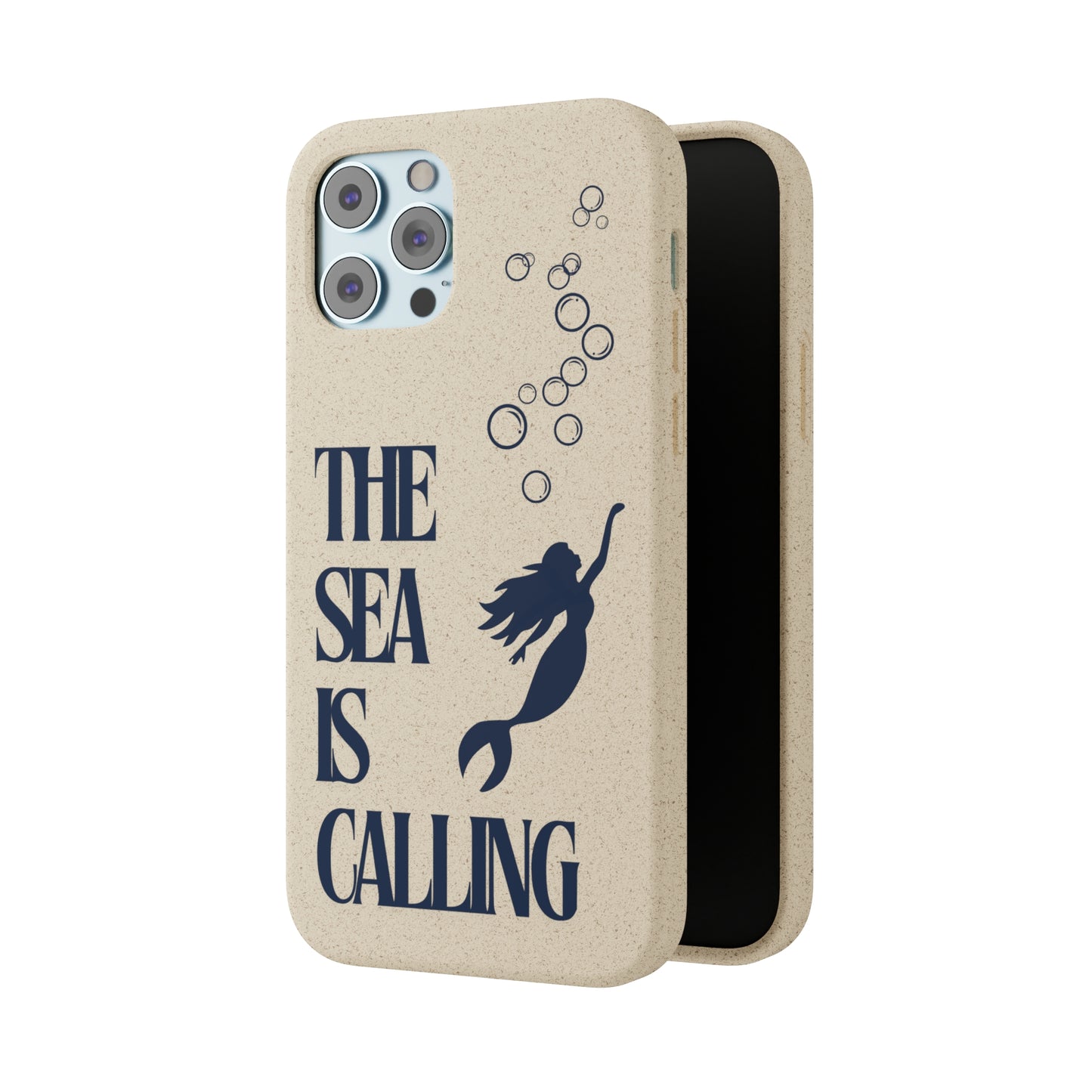 The Sea is Calling Navy Biodegradable Case