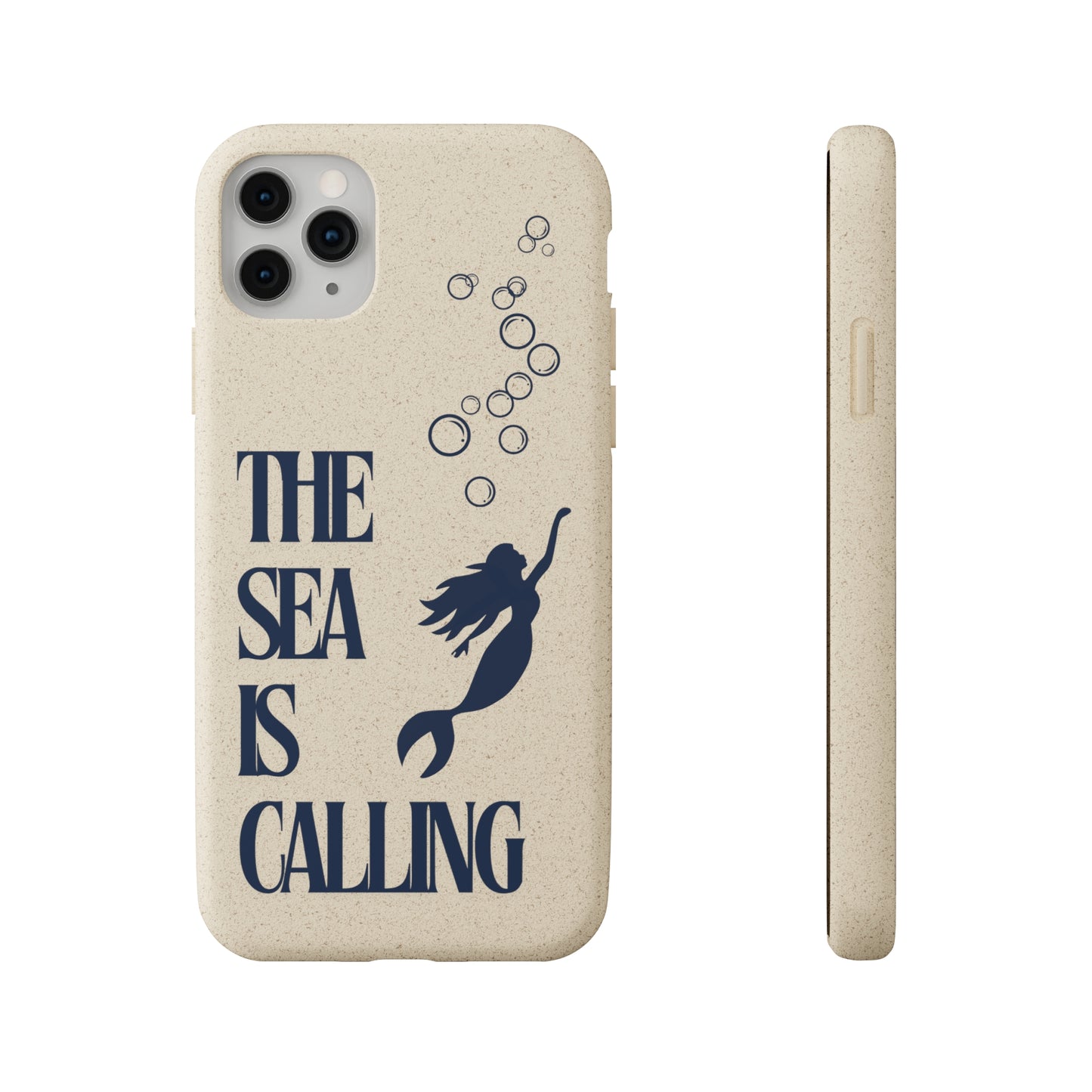 The Sea is Calling Navy Biodegradable Case