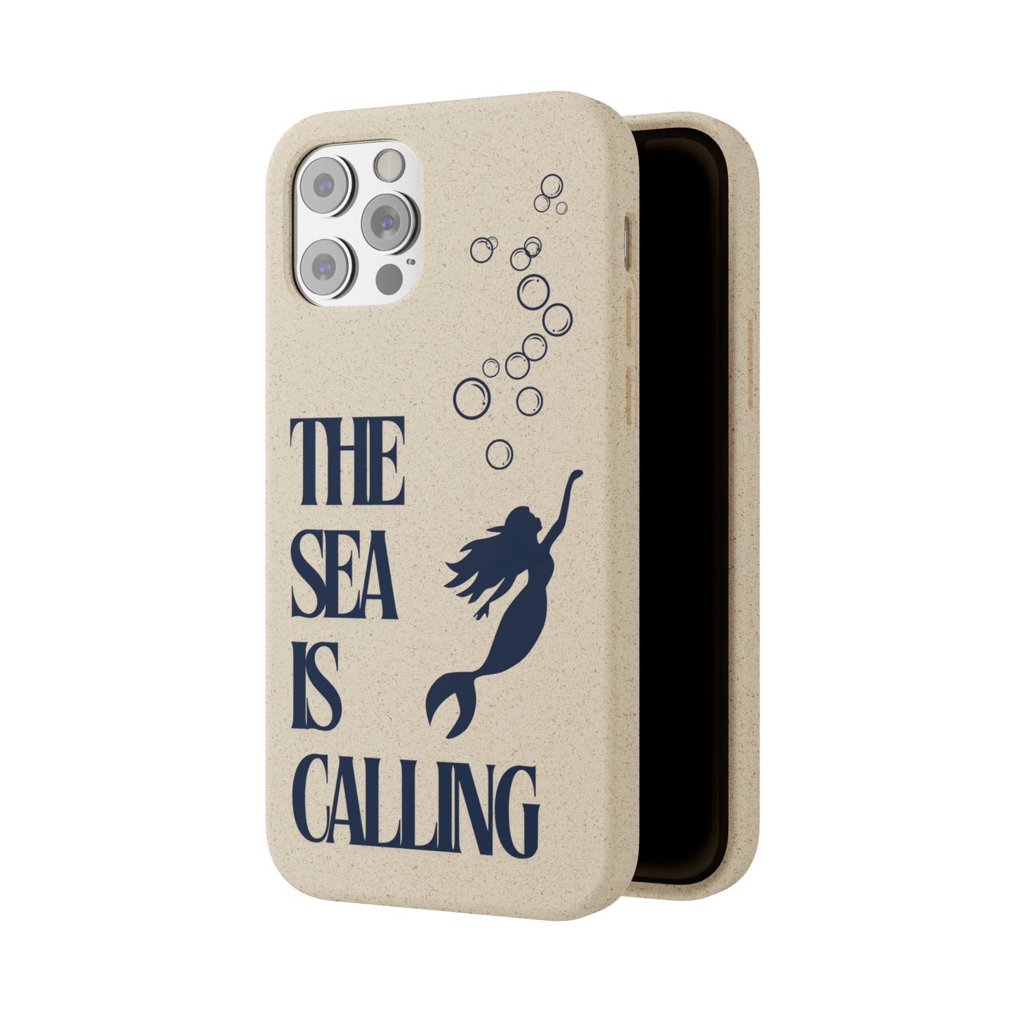 The Sea is Calling Navy Biodegradable Case