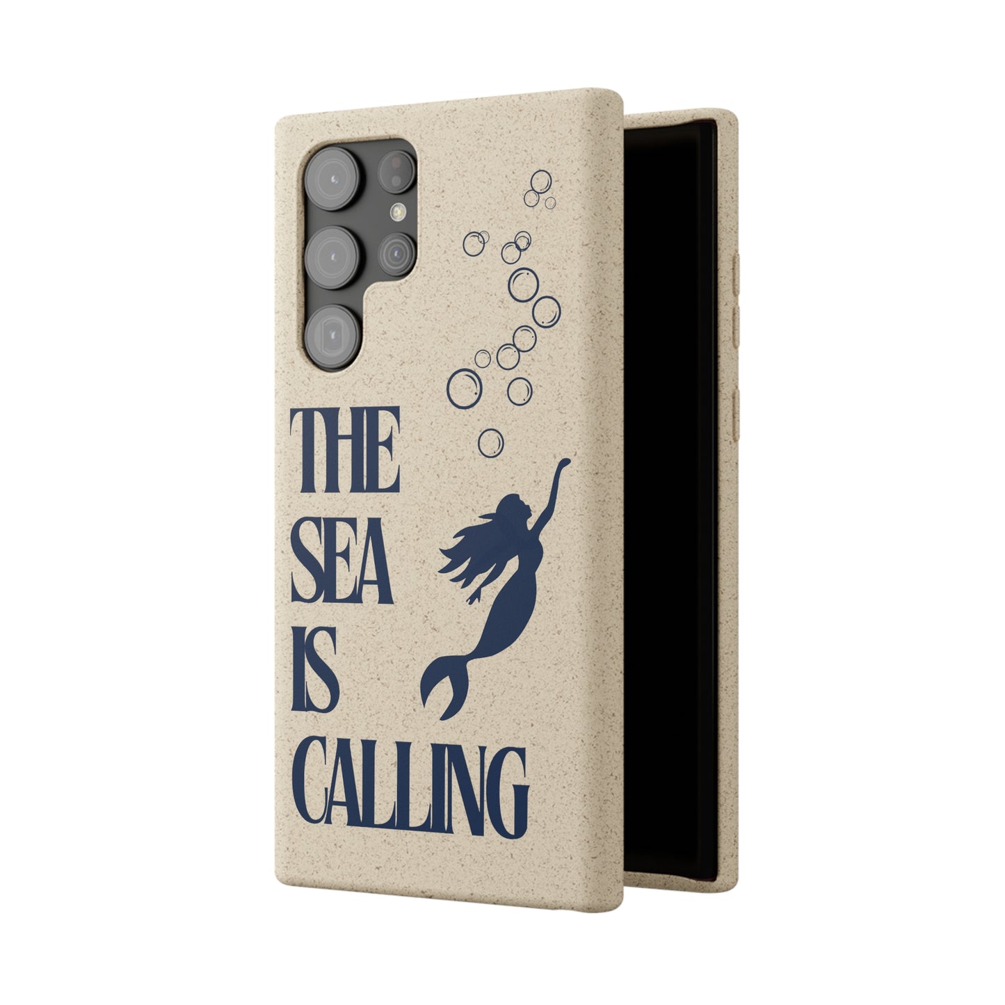 The Sea is Calling Navy Biodegradable Case