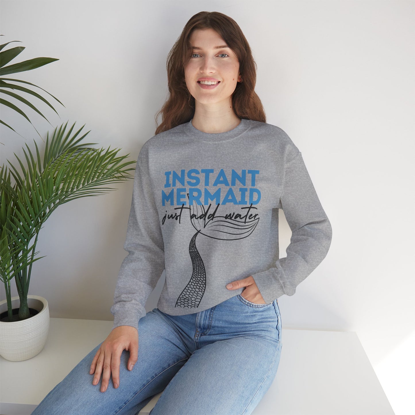 Instant Mermaid Crewneck Sweatshirt