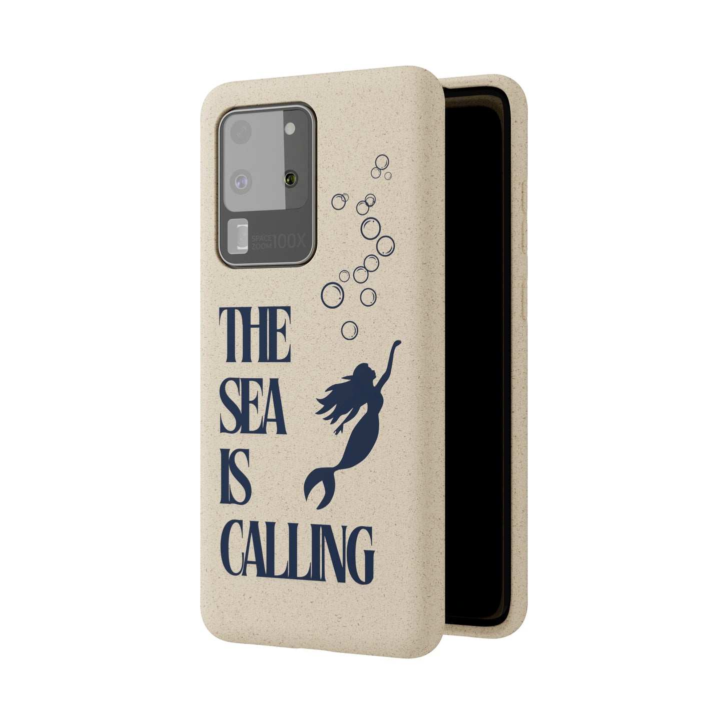 The Sea is Calling Navy Biodegradable Case