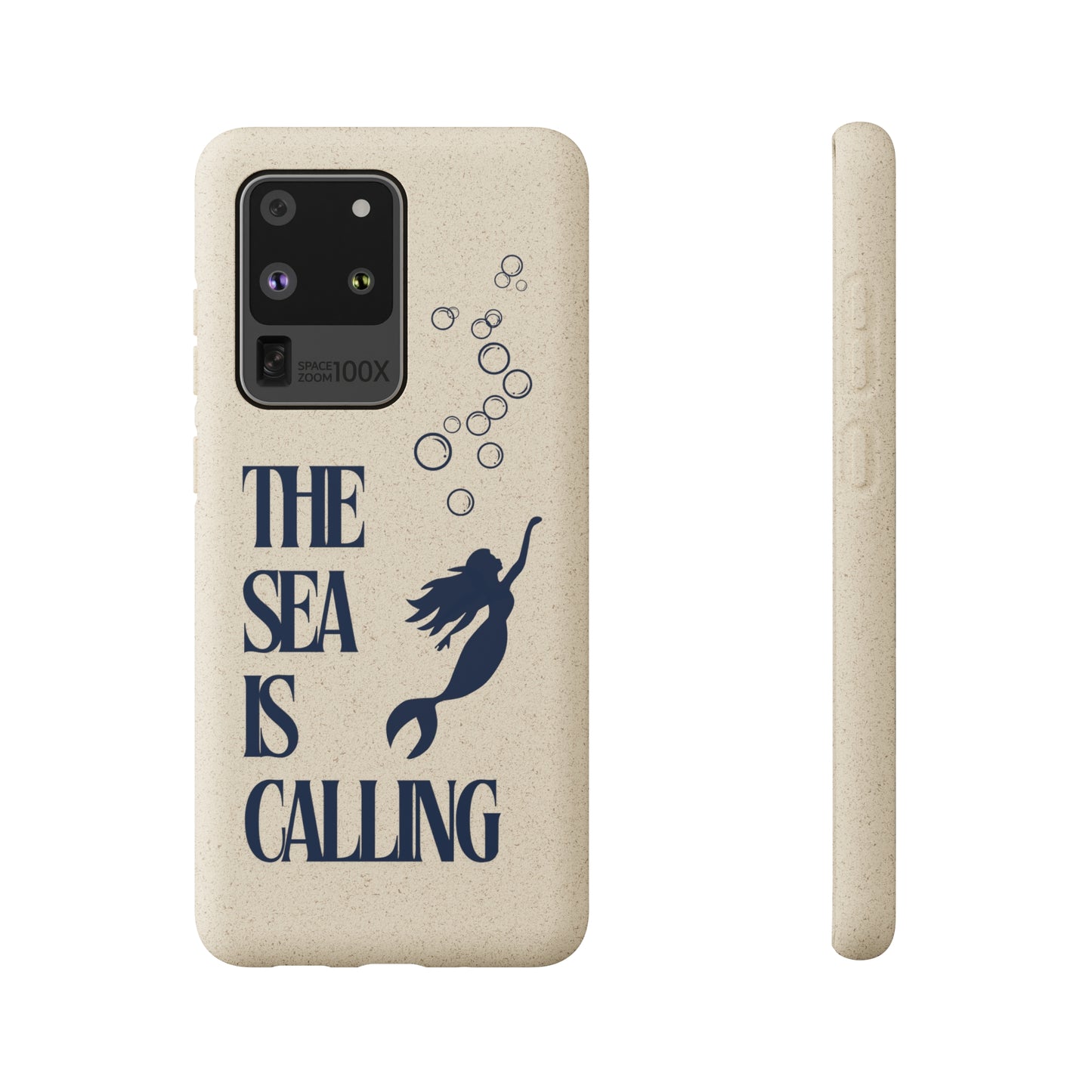 The Sea is Calling Navy Biodegradable Case