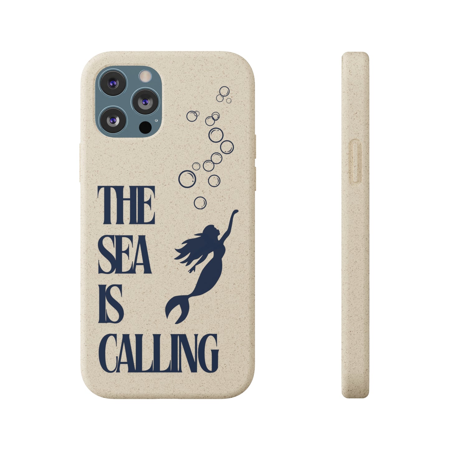 The Sea is Calling Navy Biodegradable Case